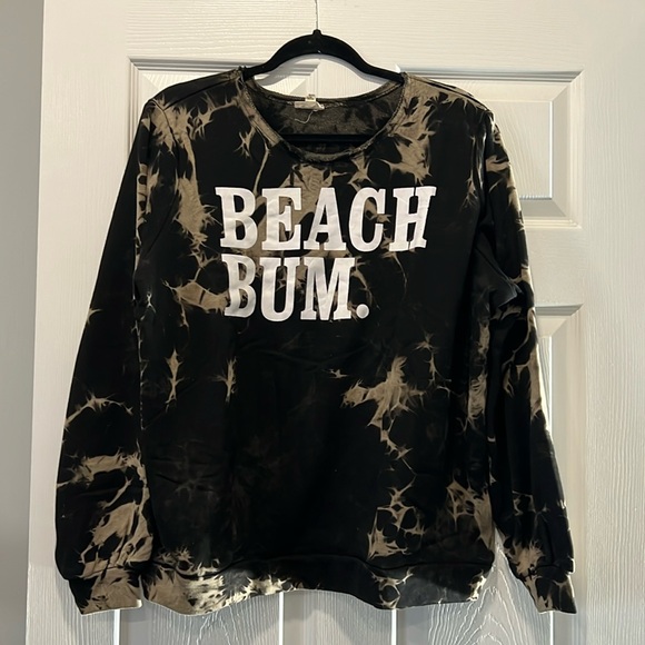 POL Tops - Women’s POL Bleach Splatter Sweatshirt Size M
